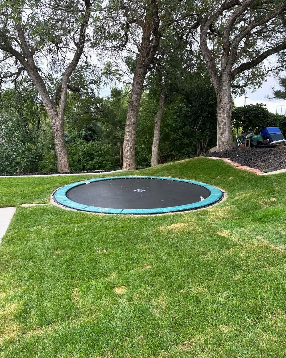 Post-Pool Landscape Install with Sod, Curbing, and Lava Rock in Lehi