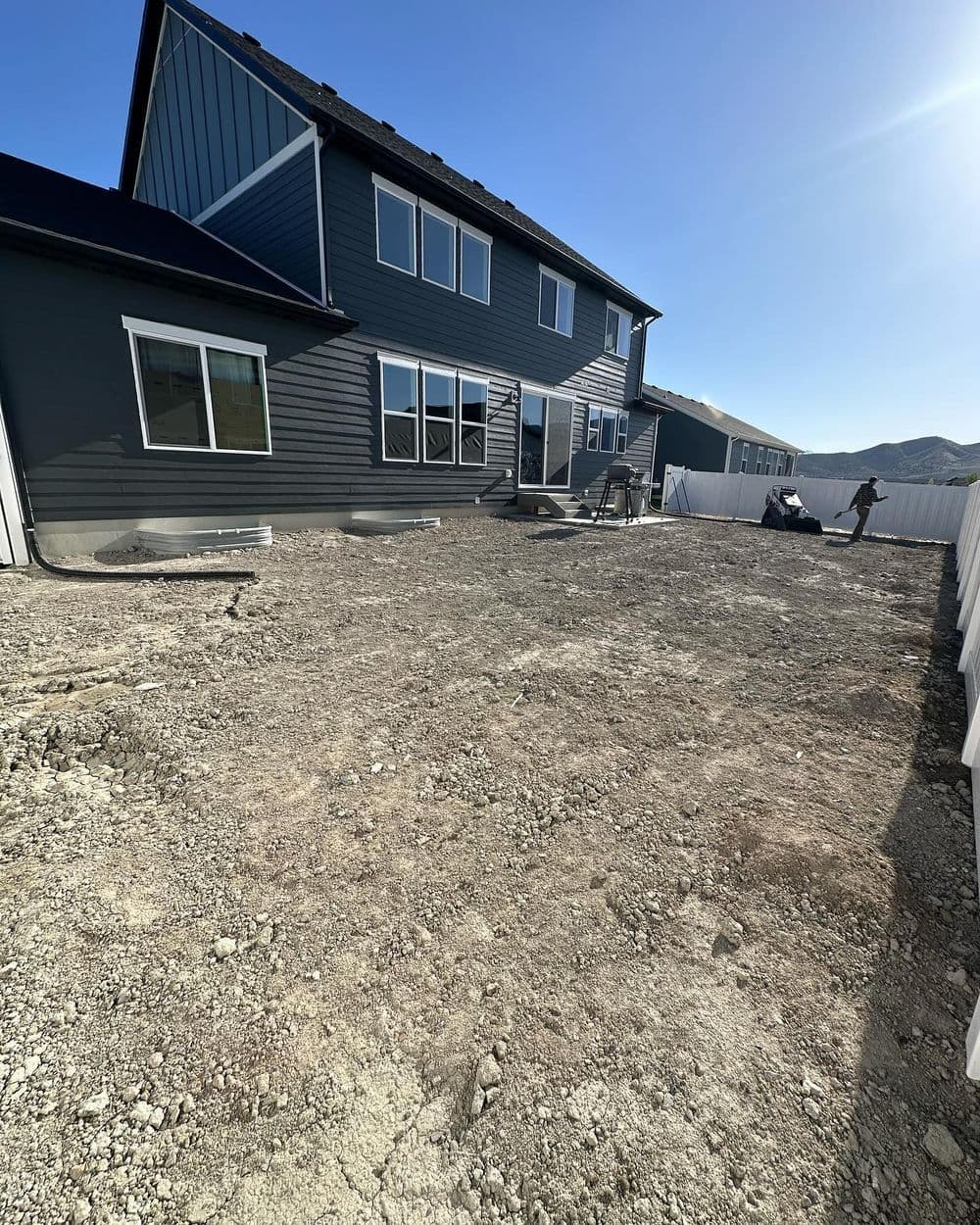 Gallery photos for Dirt Backyard to Clean Sod Lawn in West Valley City: Image #3